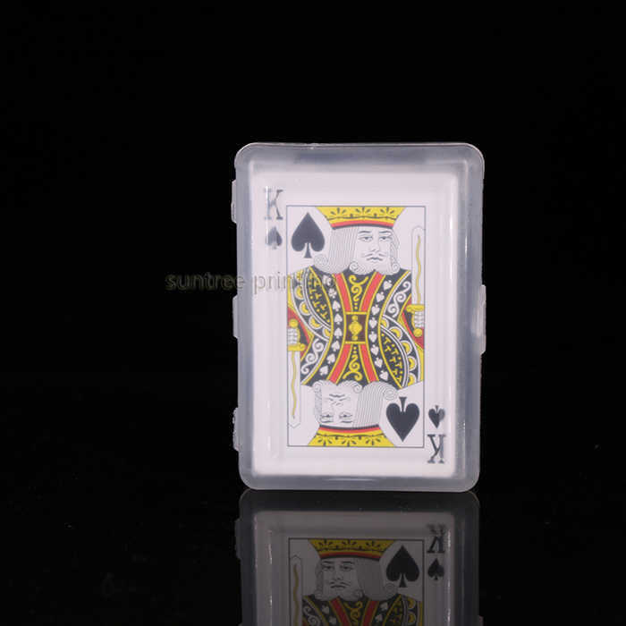 Plastic playing cards with plastic box - 600172